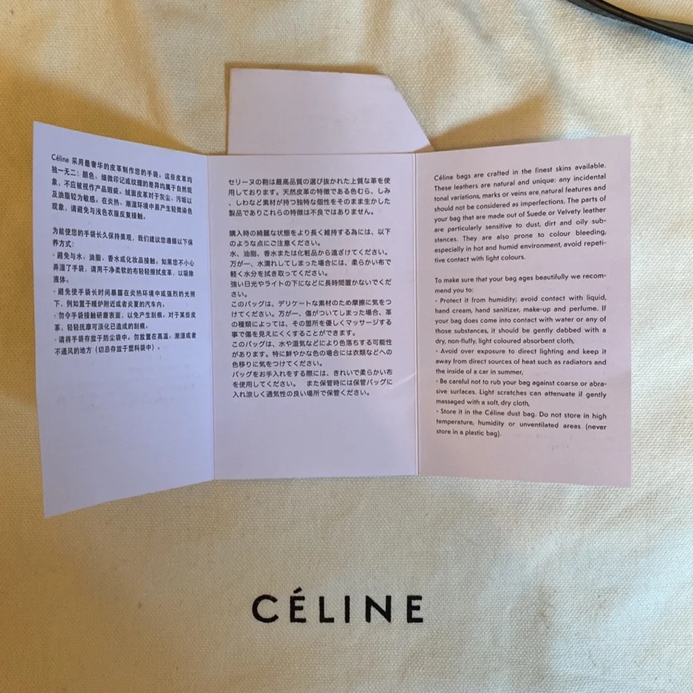 Céline mini luggage tote bicolour smooth calfskin in green and black - Picture 4 of 10